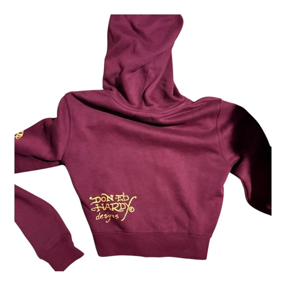 Ed Hardy Zip Up Hoodie Size Xsmall NWOT - Picture 4 of 5